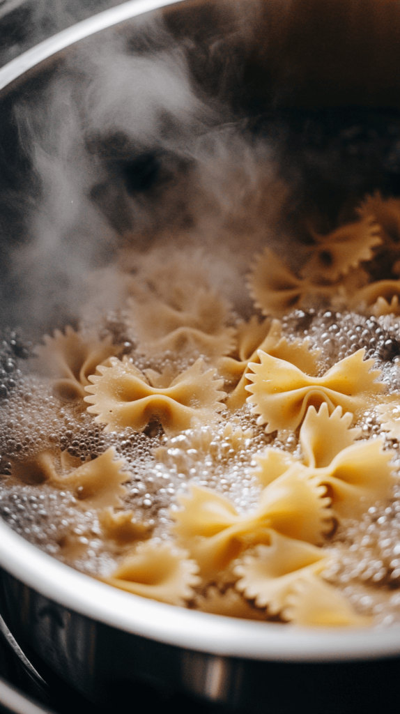 cooking the pasta water