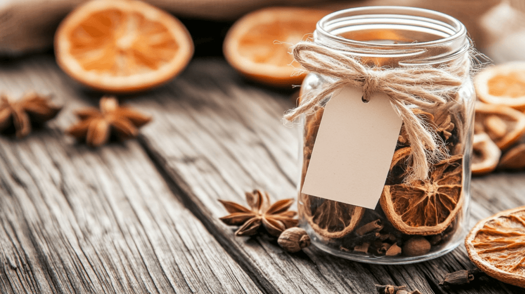 cinnamon orange jar dried diy potpourri