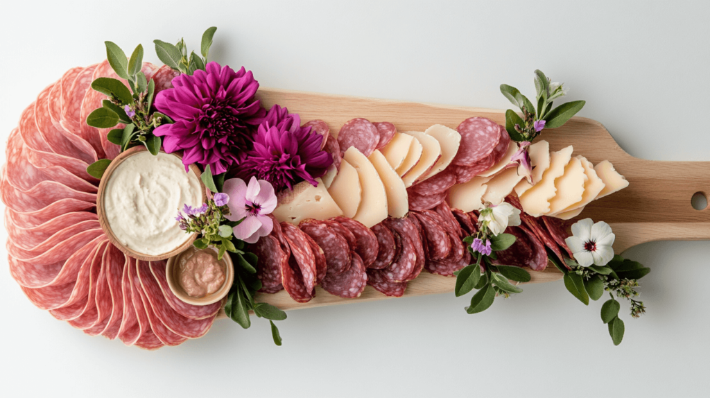 elegant food display