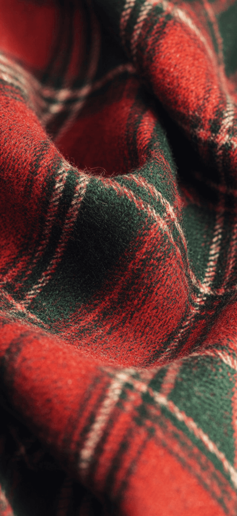 plaid Christmas fabric