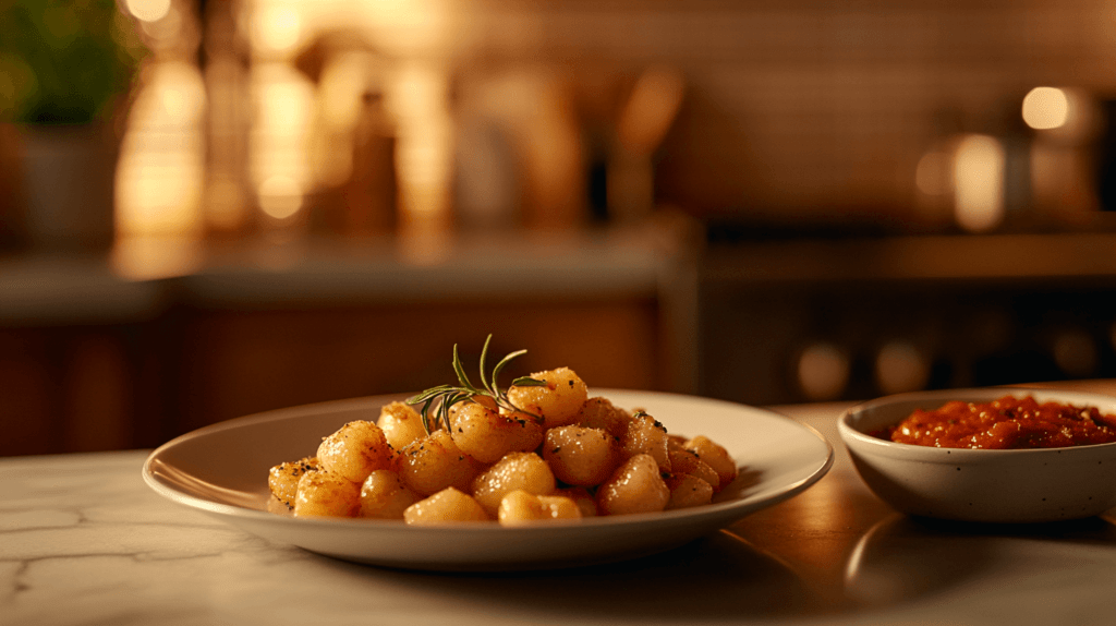 gnocchi with sauce