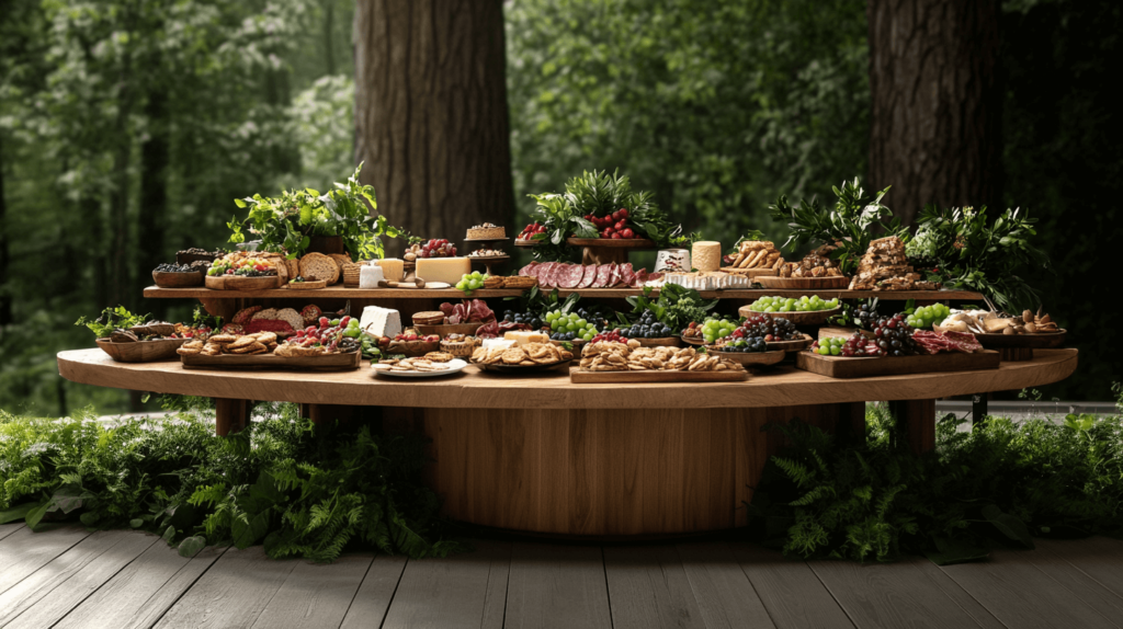 outdoor grazing table 