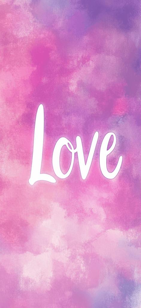 love in pastel background