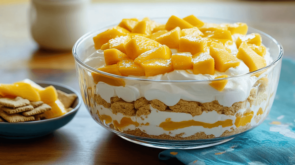 mango float in the bowl