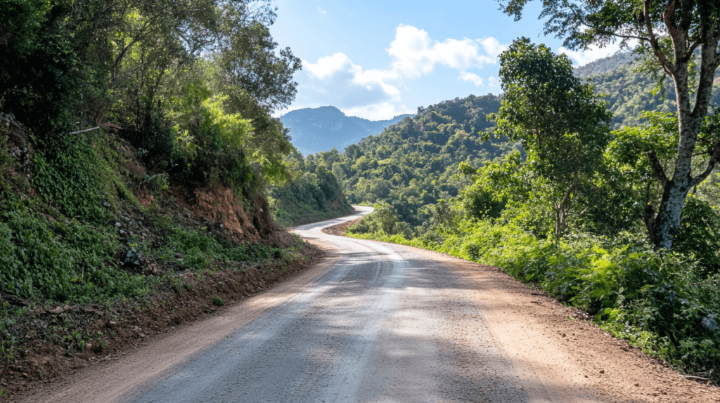 winding mountain road, family vacation places