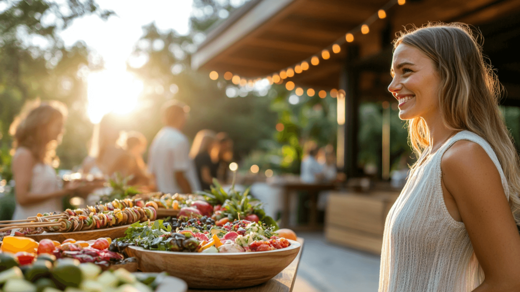 party food scene