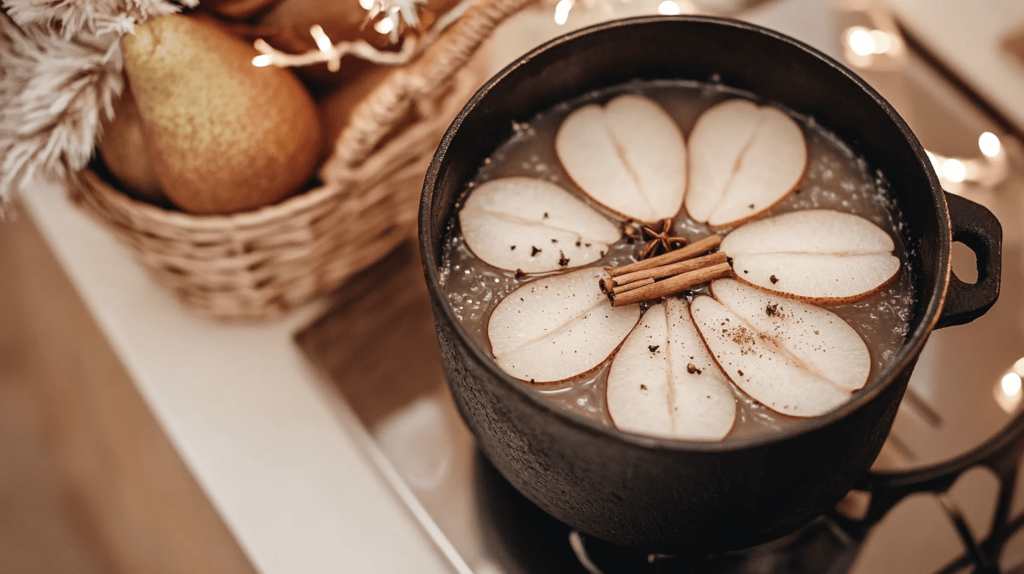 spiced pear simmering pot recipes