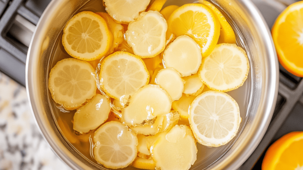 ginger lemon orange simmering pot recipes