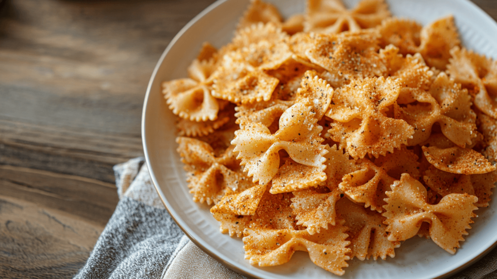 seasoned air fryer pasta chips