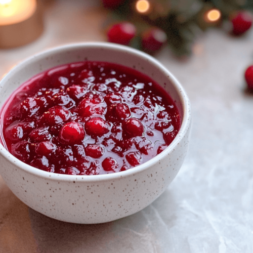 homemade cranberry sauce