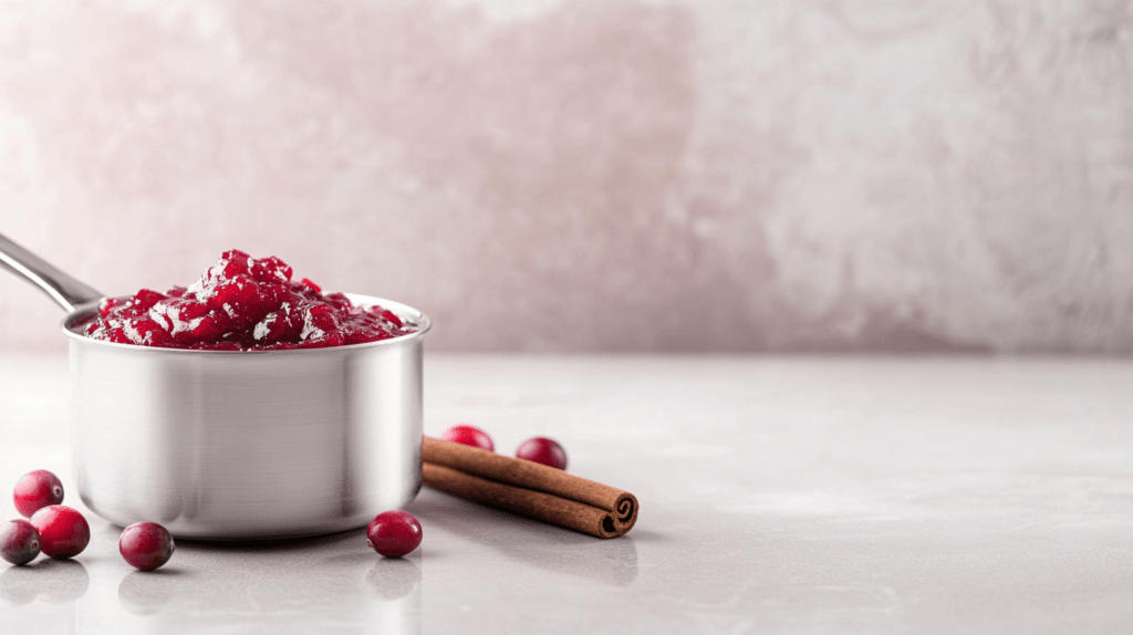 pot of cranberries