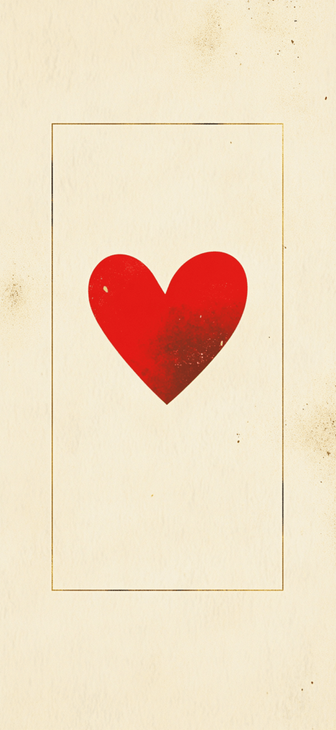 single heart gold border; Valentine's Day wallpaper backgrounds