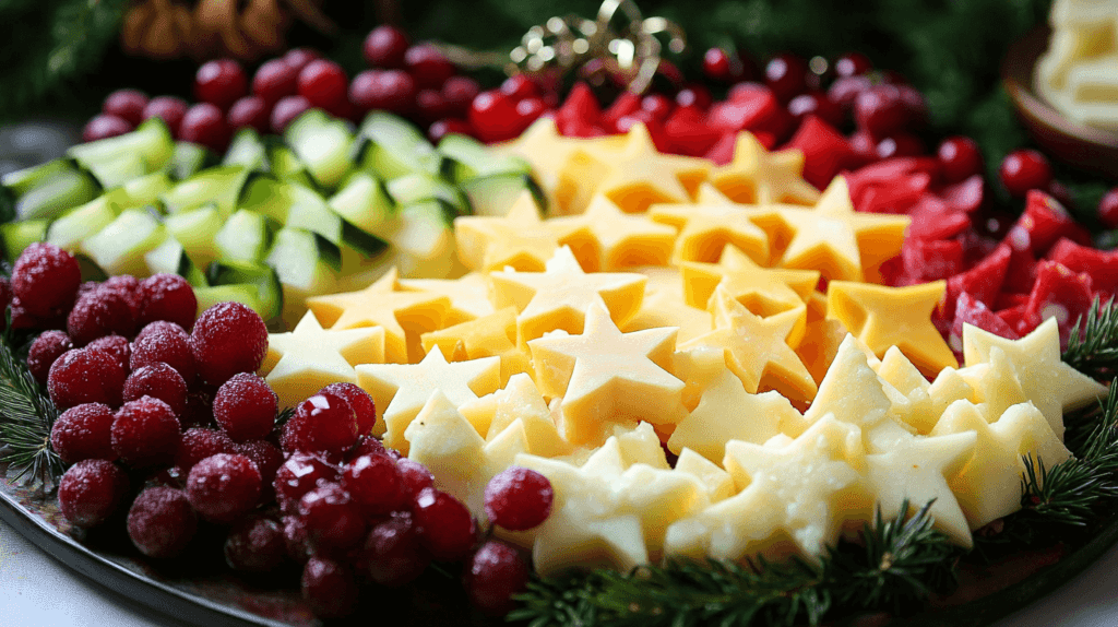 star cheese charcuterie board