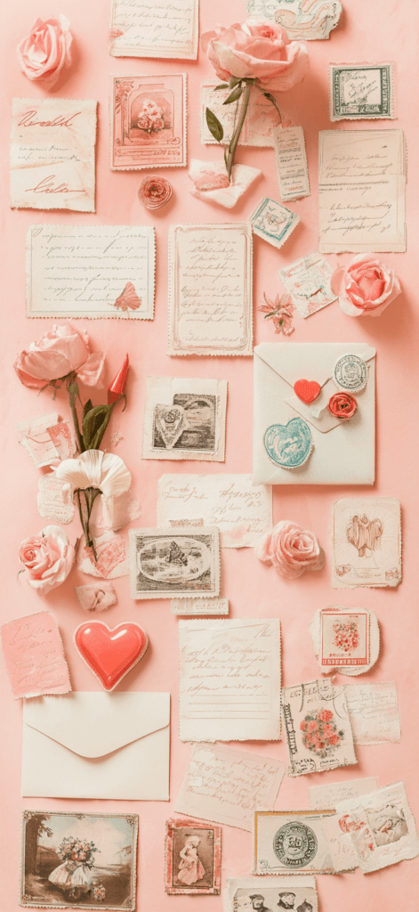 vintage spread; valentines day wallpaper backgrounds