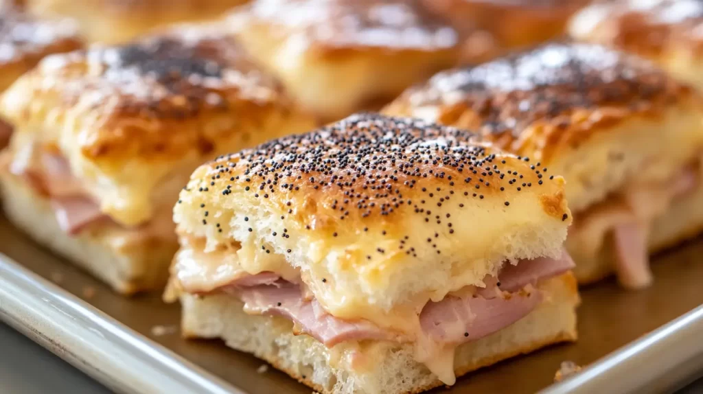 baked ham and cheese sliders