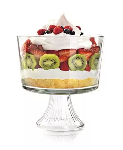 Anchor Hocking Monaco Glass Trifle Bowl, 104 oz