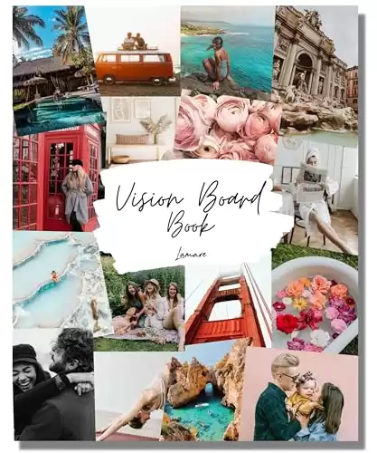 Lamare Vision Board Book - 800+ New and Improved Vision Board Pictures and Quotes for Vision Board Kit, Visualize, Inspire and Create Life Goals, Magazine for Vision Board Clip Art and Collage Book