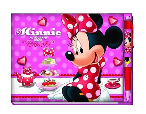 Disney Minnie Mouse Deluxe Autograph Book with Pen