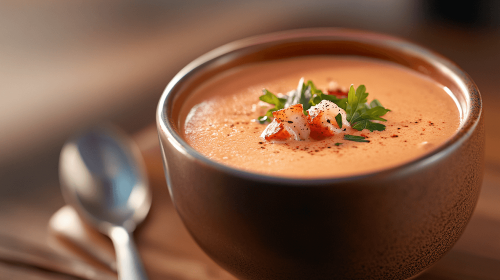 bowl of lobster bisque