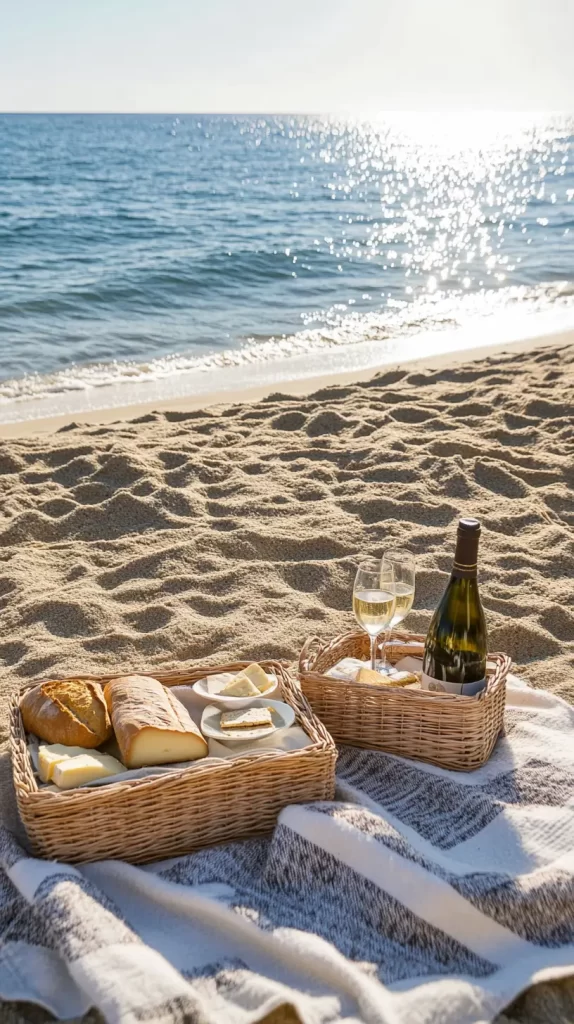 date night on the beach picnic