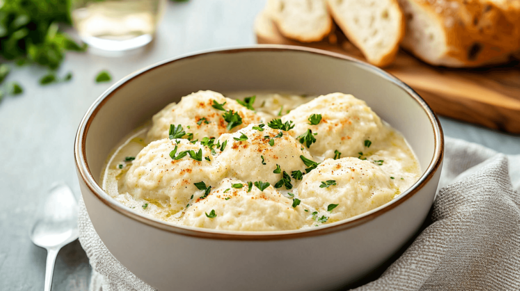 chicken and dumpling bowl