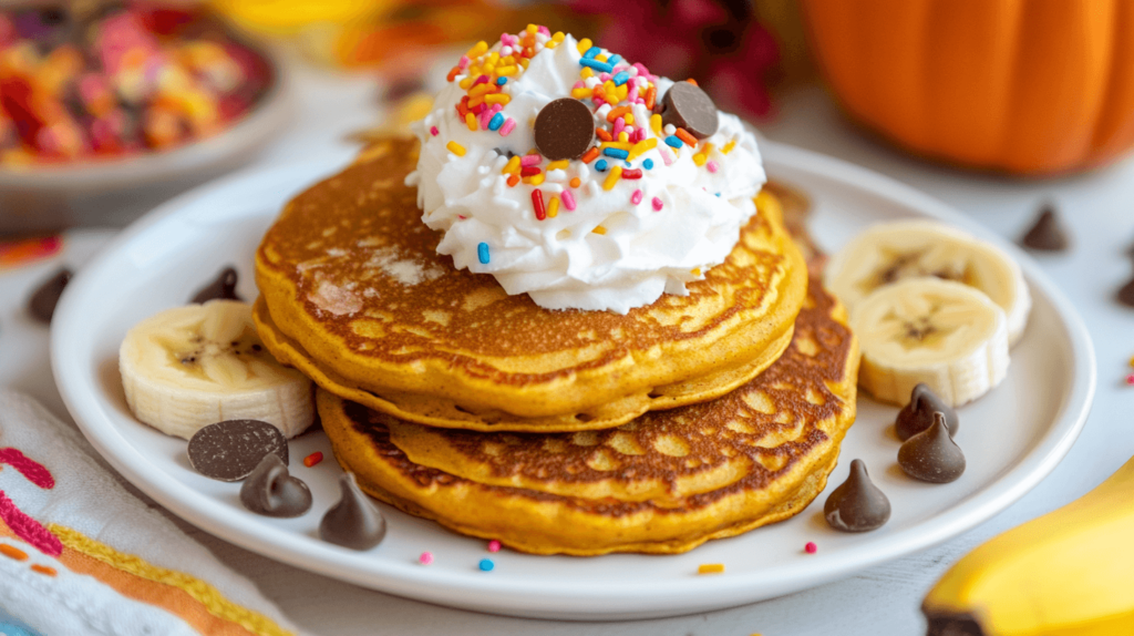 fun pumpkin pancakes