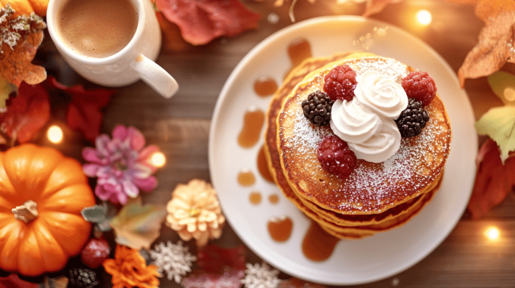 seasonal pumpkin pancakes