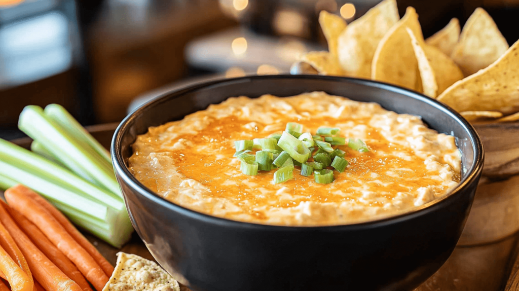 buffalo chick dip with celery