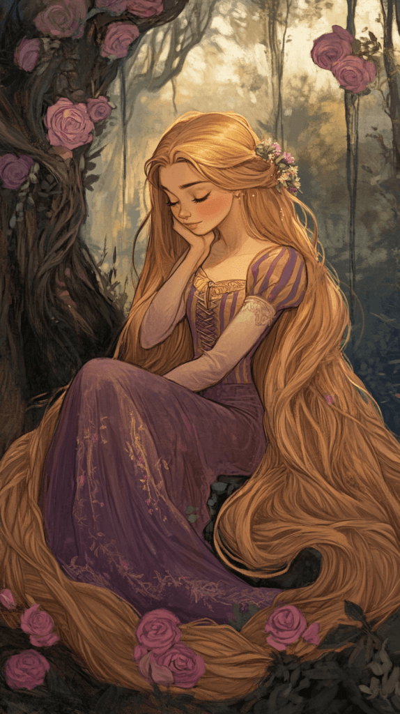 Tangled art, Disney princess