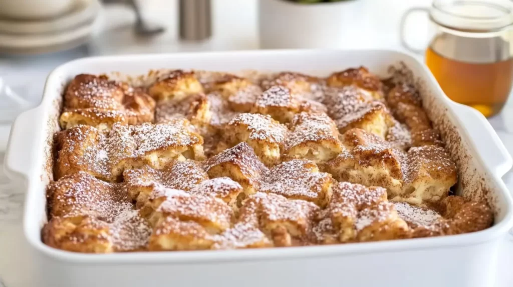 Traditional French toast casserole