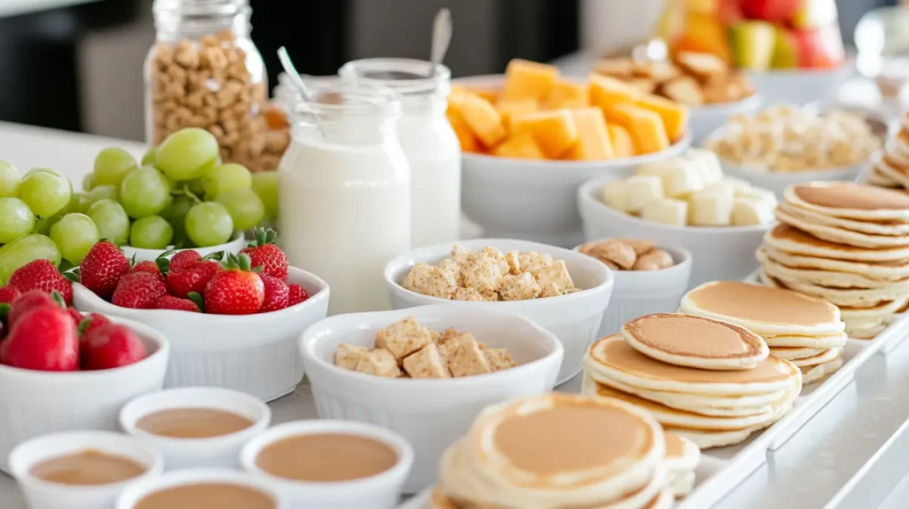 grazing table for breakfast