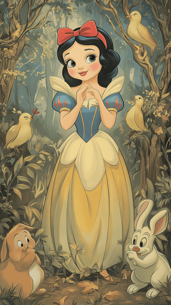 Disney's Princess Snow White with animals