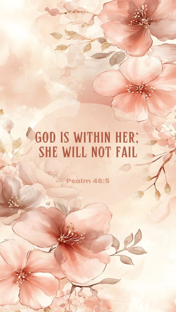 God is with her she will not fail