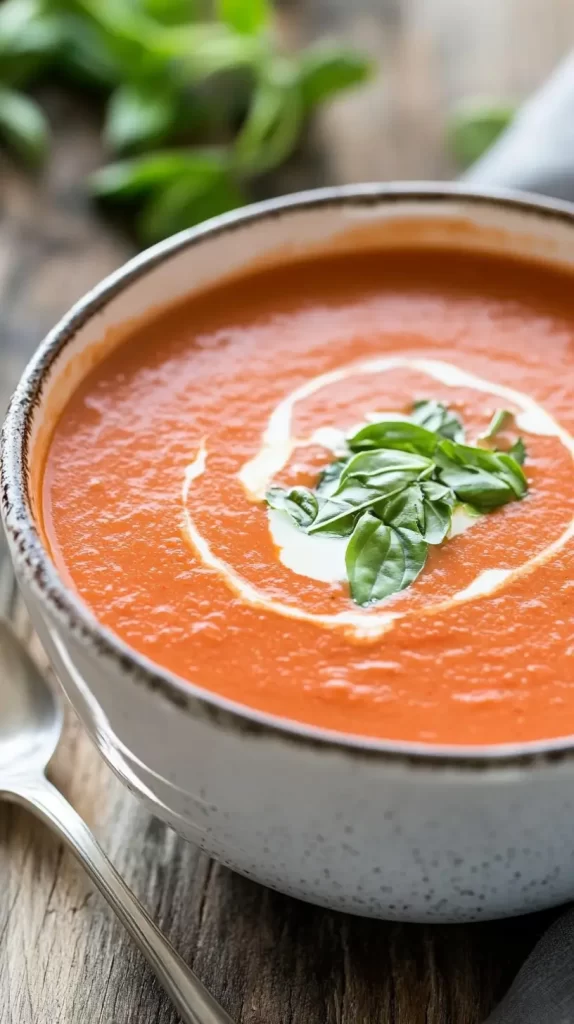 creamy tomato bisque soup