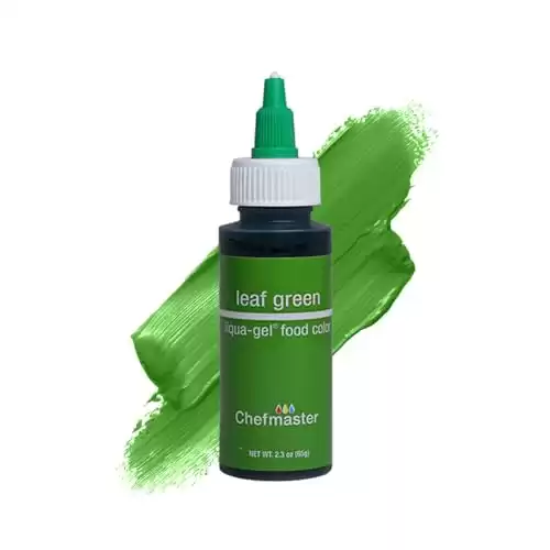 Leaf Green Liqua-Gel® Food Coloring | Vibrant Color | Professional-Grade Dye for Icing, Frosting, Fondant | Baking & Decorating | Fade-Resistant | Easy-to-Use | Made in USA | 2.3 oz