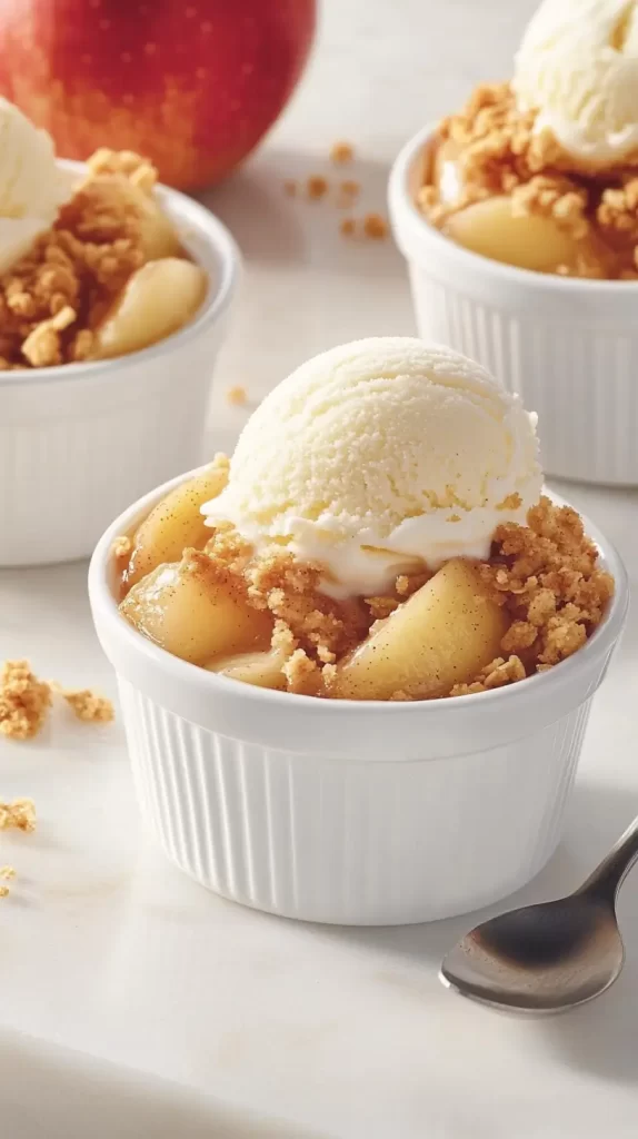 individual apple crisp recipe