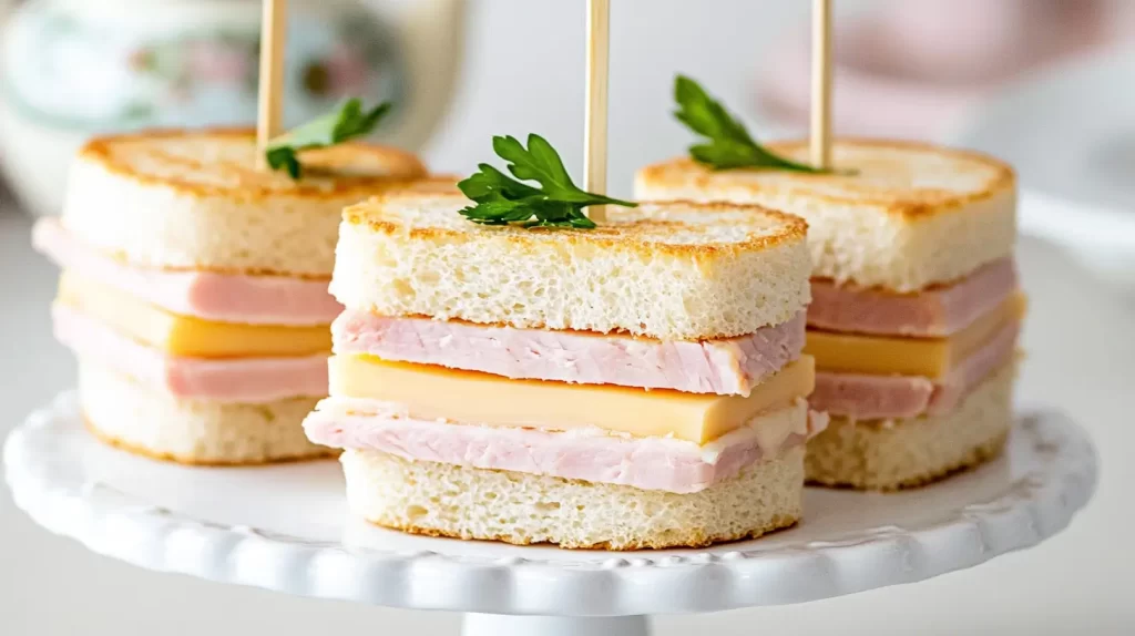 ham and cheese sandwiches