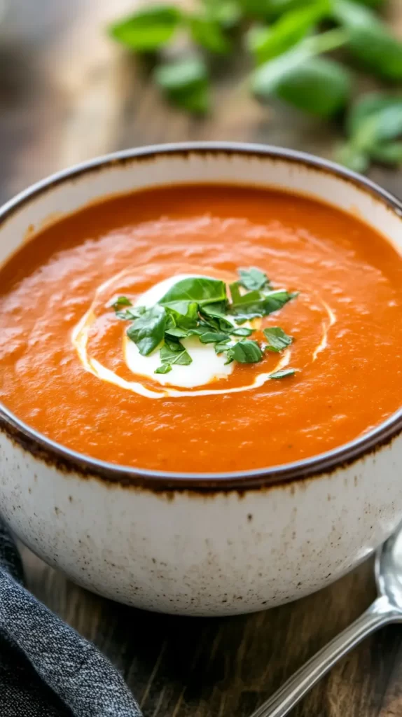 tomato bisque soup bowl