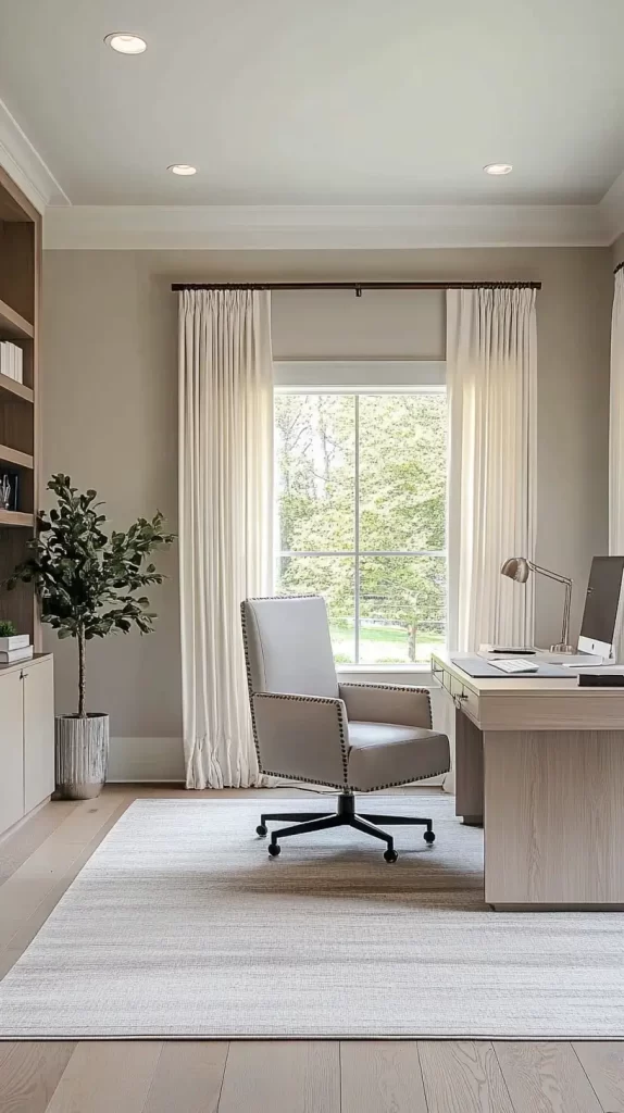 neutral home office