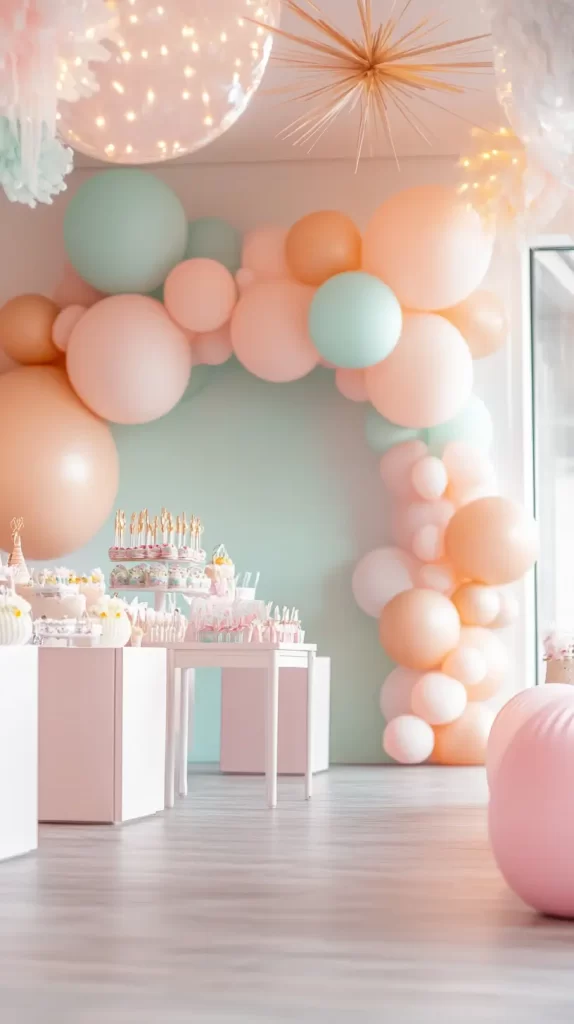 pastel birthday party theme