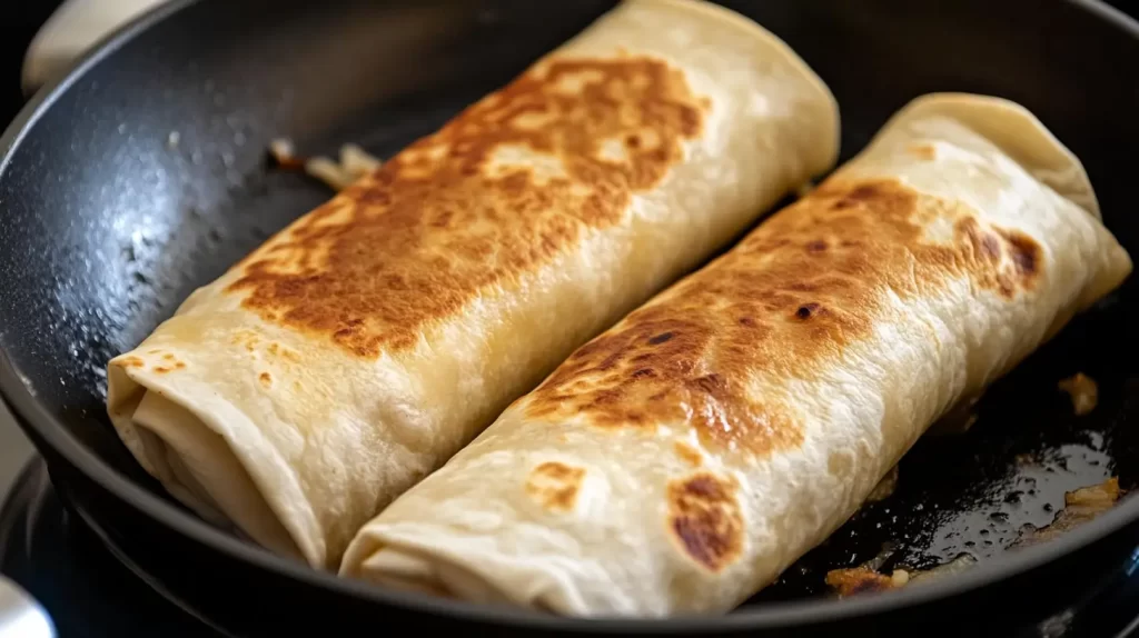 burritos in a pan