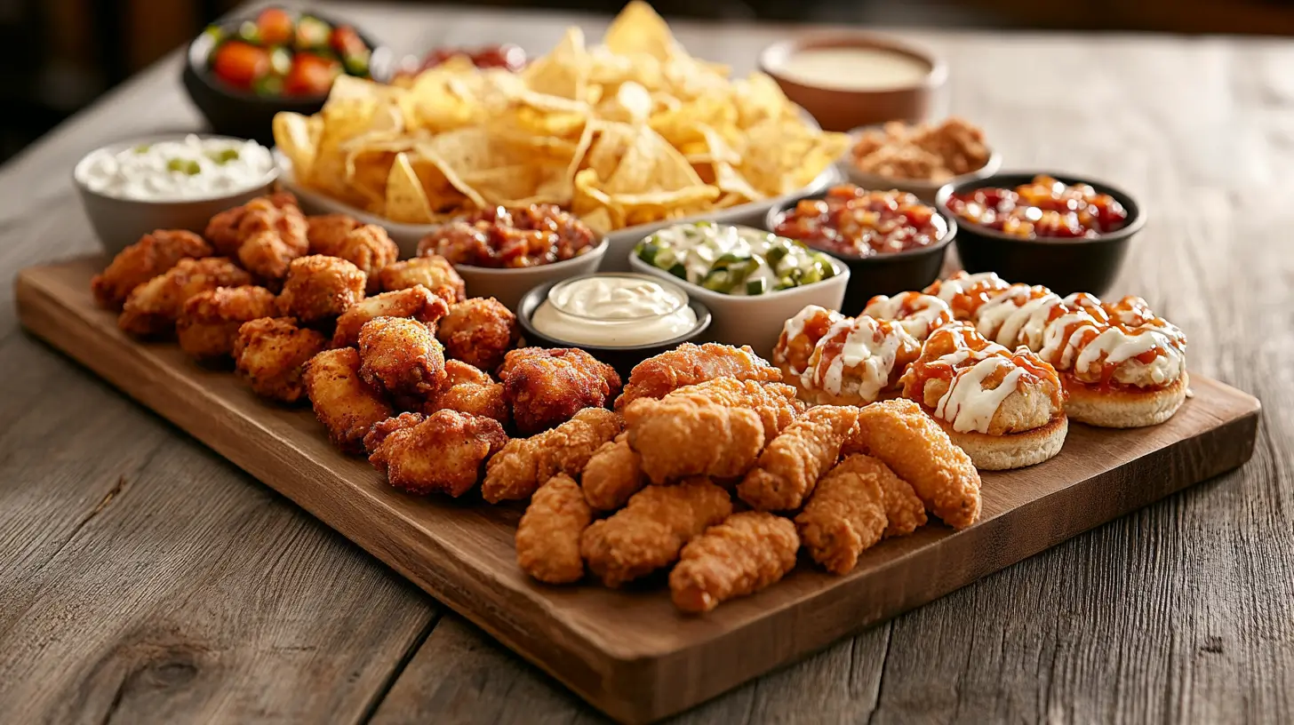 game day food party platters