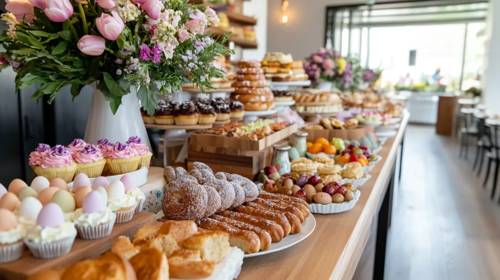 easter brunch grazing table