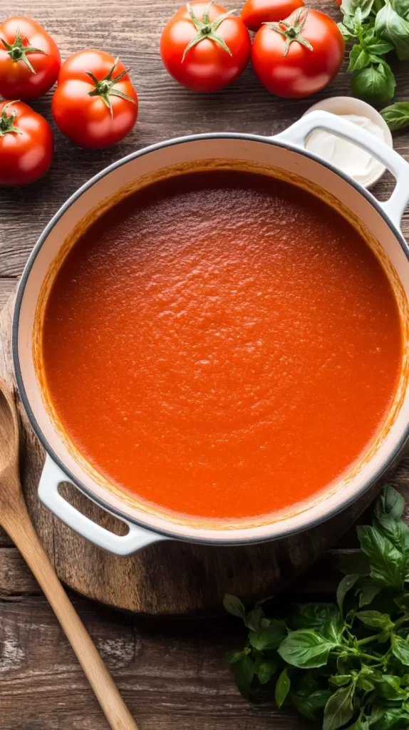 overhead tomato soup