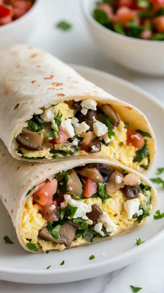 veggie breakfast burrito