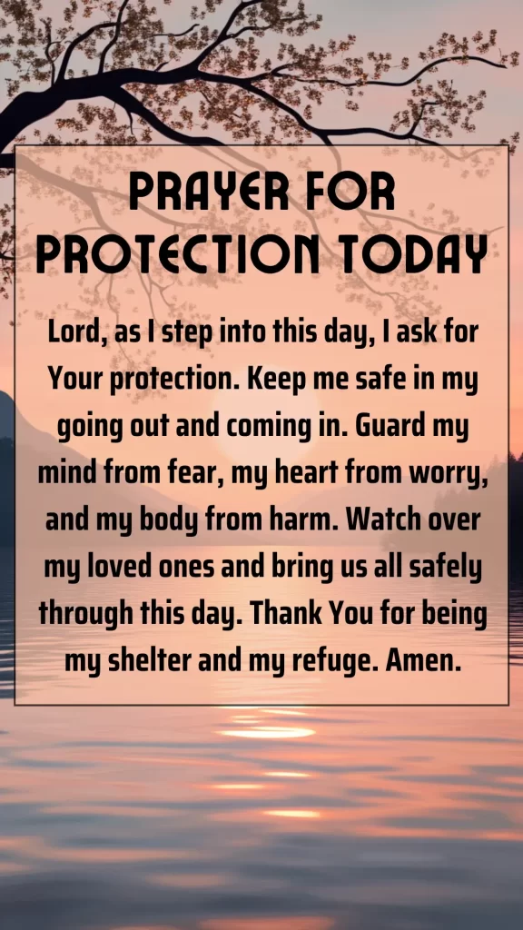 prayer today for protection