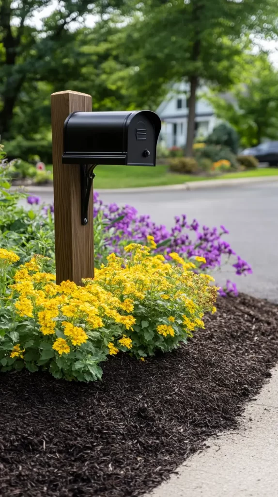 mailbox and flowers