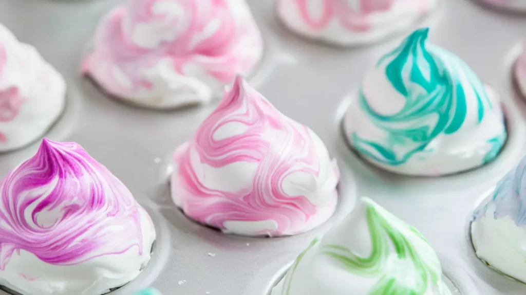 dyed cool whip easter egg decorating