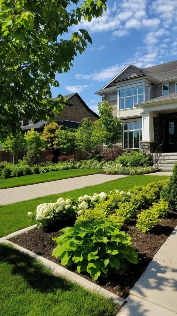 front yard landscape