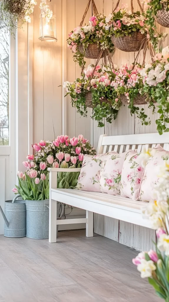 spring inspired porch